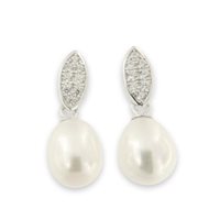 Orecchini Domar Gioielli Donna Orecchini perle argento 925 in Argento Cubic Zirconia EPB108184